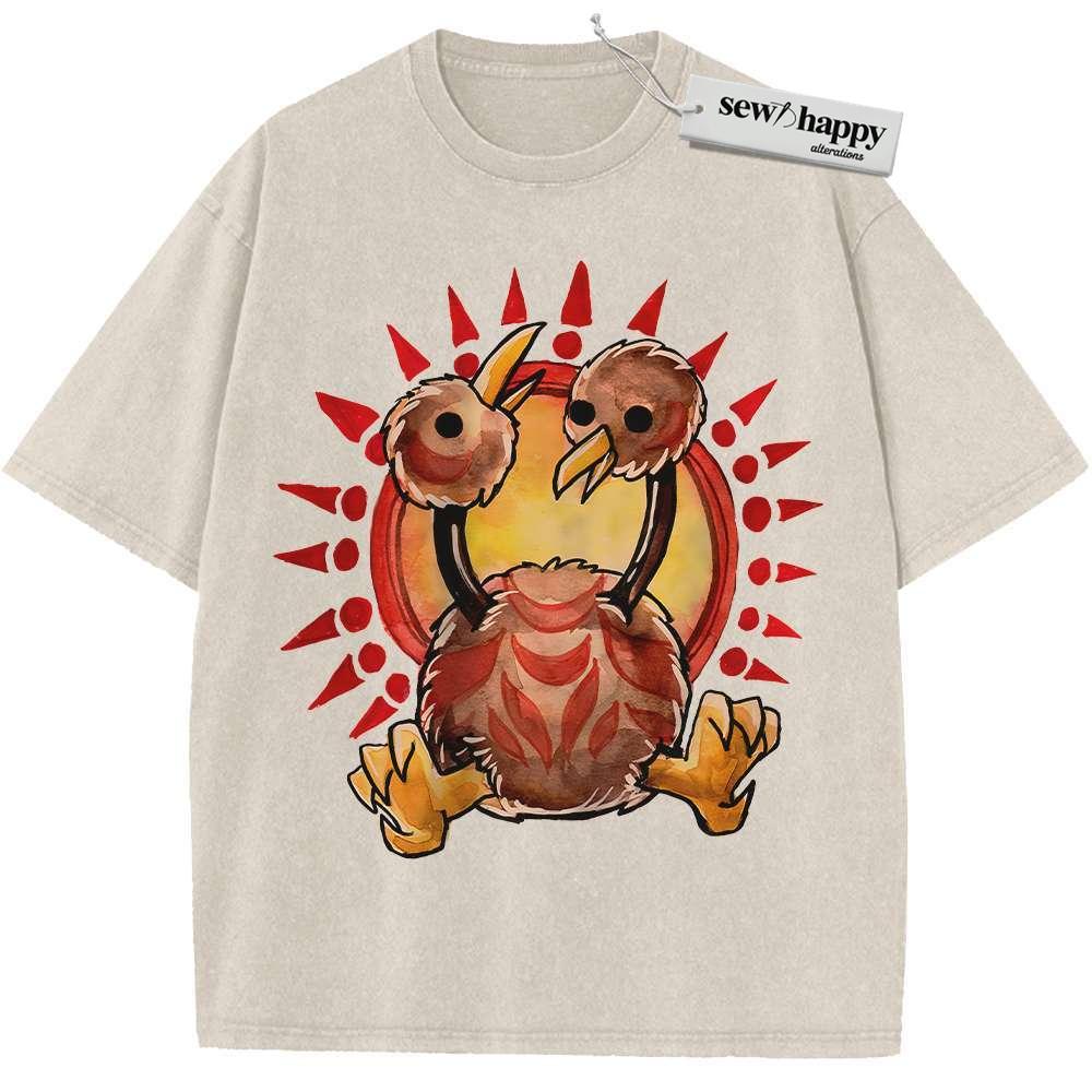 Wash Tee Doduo Shirt, Pokemon shirt, Anime Shirt, Vintage T-Shirt
