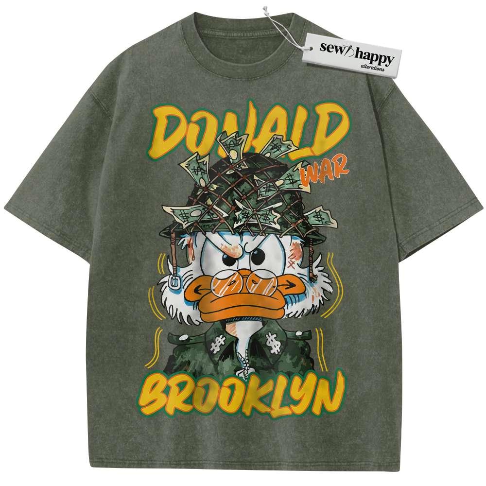 Wash Tee Donald Duck Shirt, Cartoon Shirt, Vintage Tee