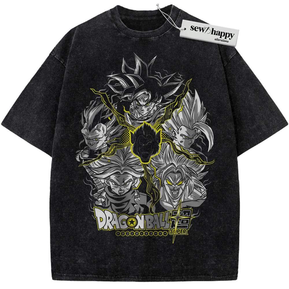 Wash Tee Dragon Ball Shirt, DBZ Shirt, Anime Shirt, Vintage T-Shirt
