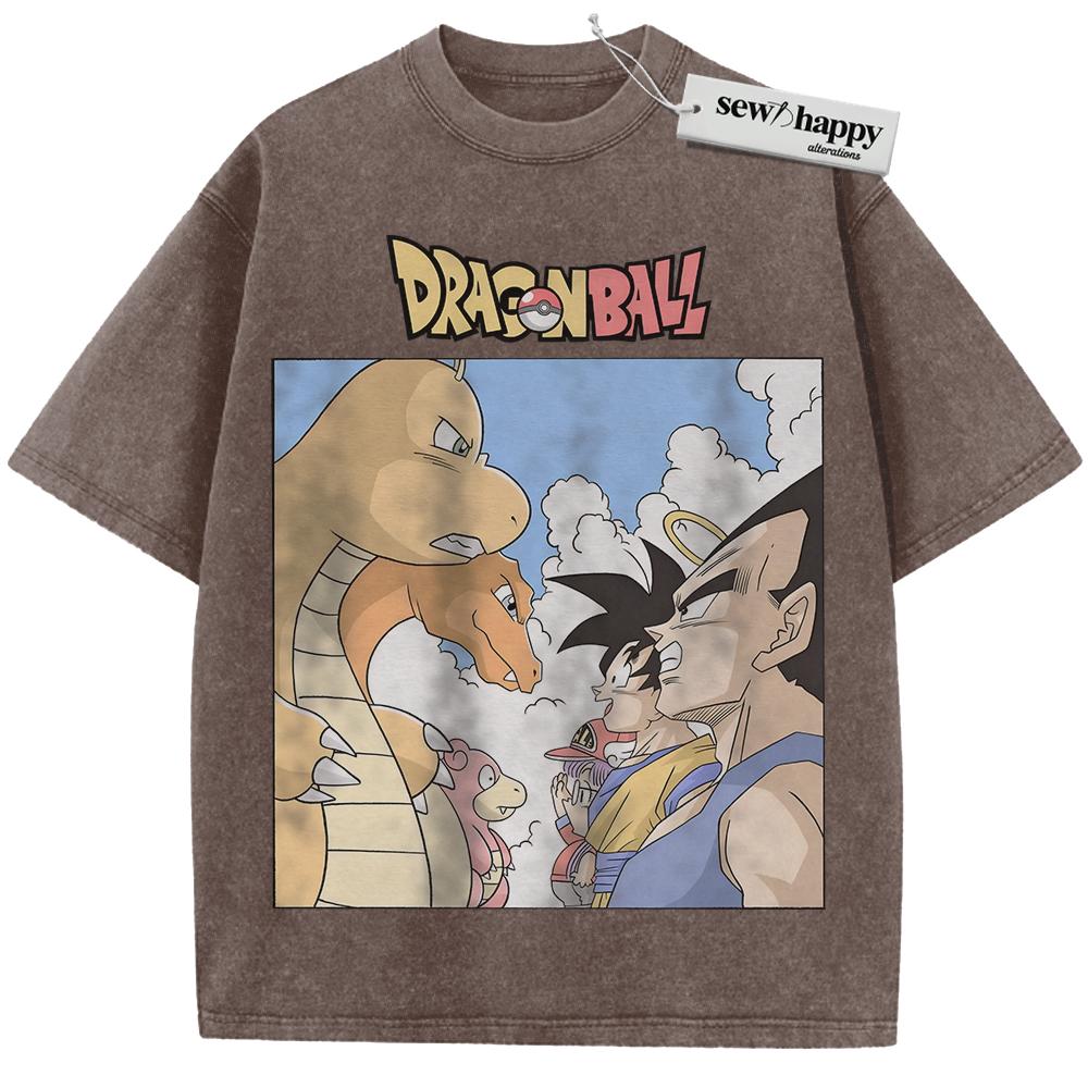 Wash Tee Dragon Ball Shirt, Pokemon shirt, Anime Shirt, Vintage Tee
