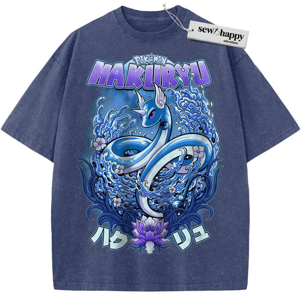 Wash Tee Dragonair Shirt, Pokemon shirt, Anime Shirt, Vintage T-Shirt Wash Tee Dragonair Shirt, Pokemon shirt, Anime Shirt, Vintage T-Shirt - Image 1