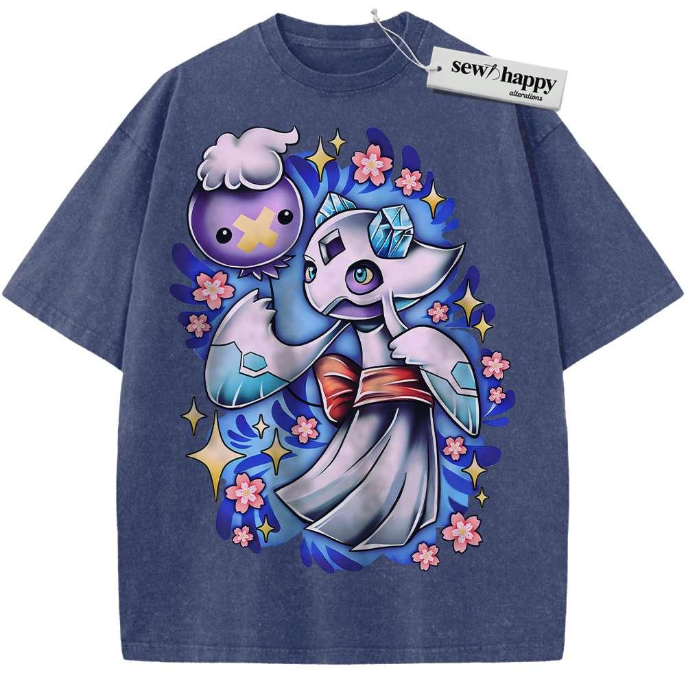 Wash Tee Drifloon and Froslass Shirt, Pokemon shirt, Anime Shirt, Vintage T-Shirt