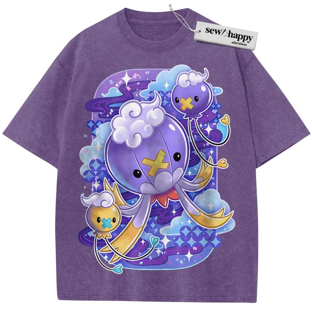 Wash Tee Drifloon Shirt, Drifblim Shirt, Pokemon shirt, Anime Shirt, Vintage Tee