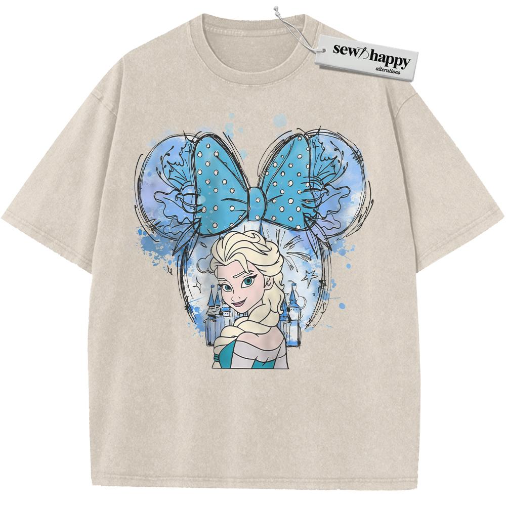 Wash Tee Elsa Shirt, Frozen Shirt, Animated Shirt, Vintage T-Shirt