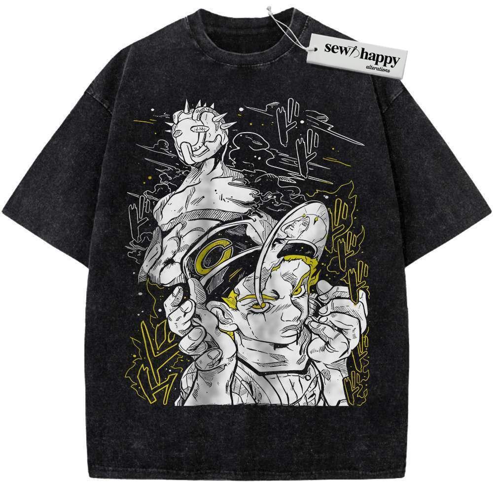 Wash Tee Emporio Alnino Shirt, JoJo's Bizarre Adventure Shirt, Anime Shirt, Vintage Tee