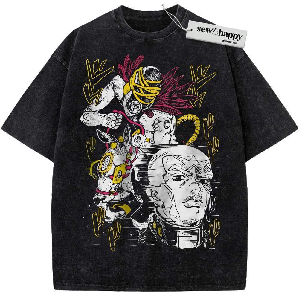 Wash Tee Enrico Pucci Shirt, JoJo's Bizarre Adventure Shirt, Anime Shirt, Vintage Tee