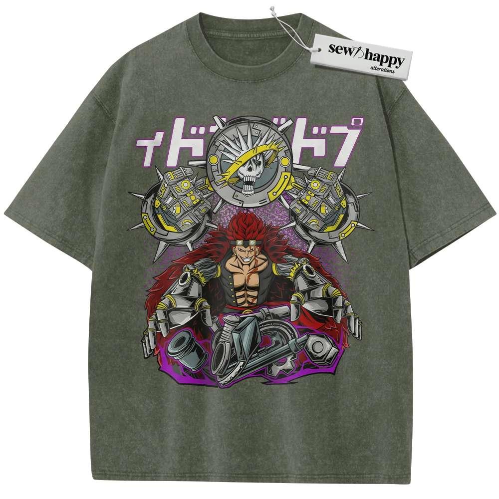 Wash Tee Eustass Kid Shirt, One Piece Shirt, Anime Shirt, Vintage T-Shirt