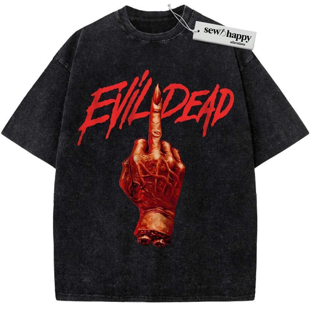 Wash Tee Evil Dead Shirt, Halloween Shirt, Horror Shirt, Vintage T-Shirt