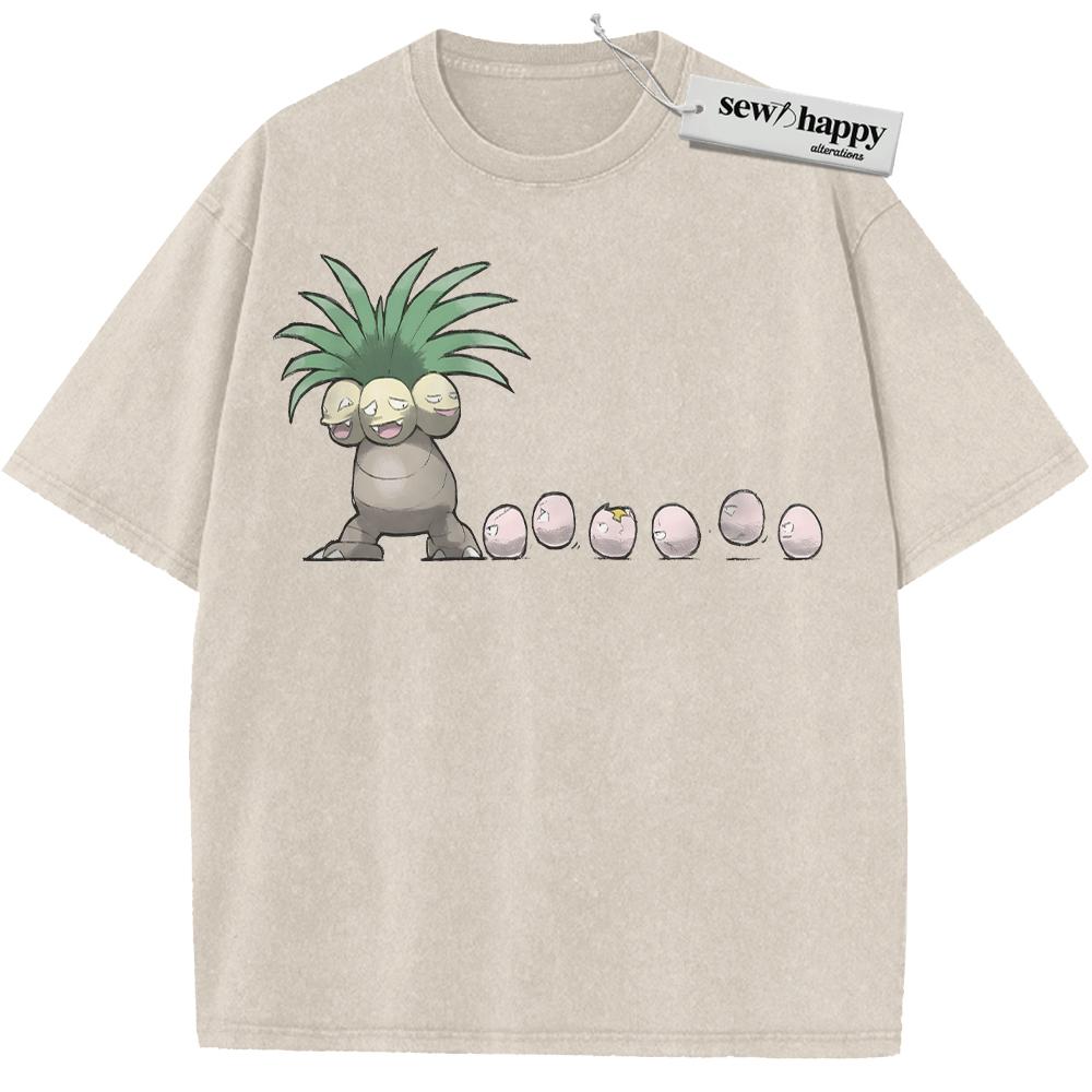 Wash Tee Exeggutor Shirt, Pokemon Shirt, PKM Shirt, Anime Shirt, Vintage Tee