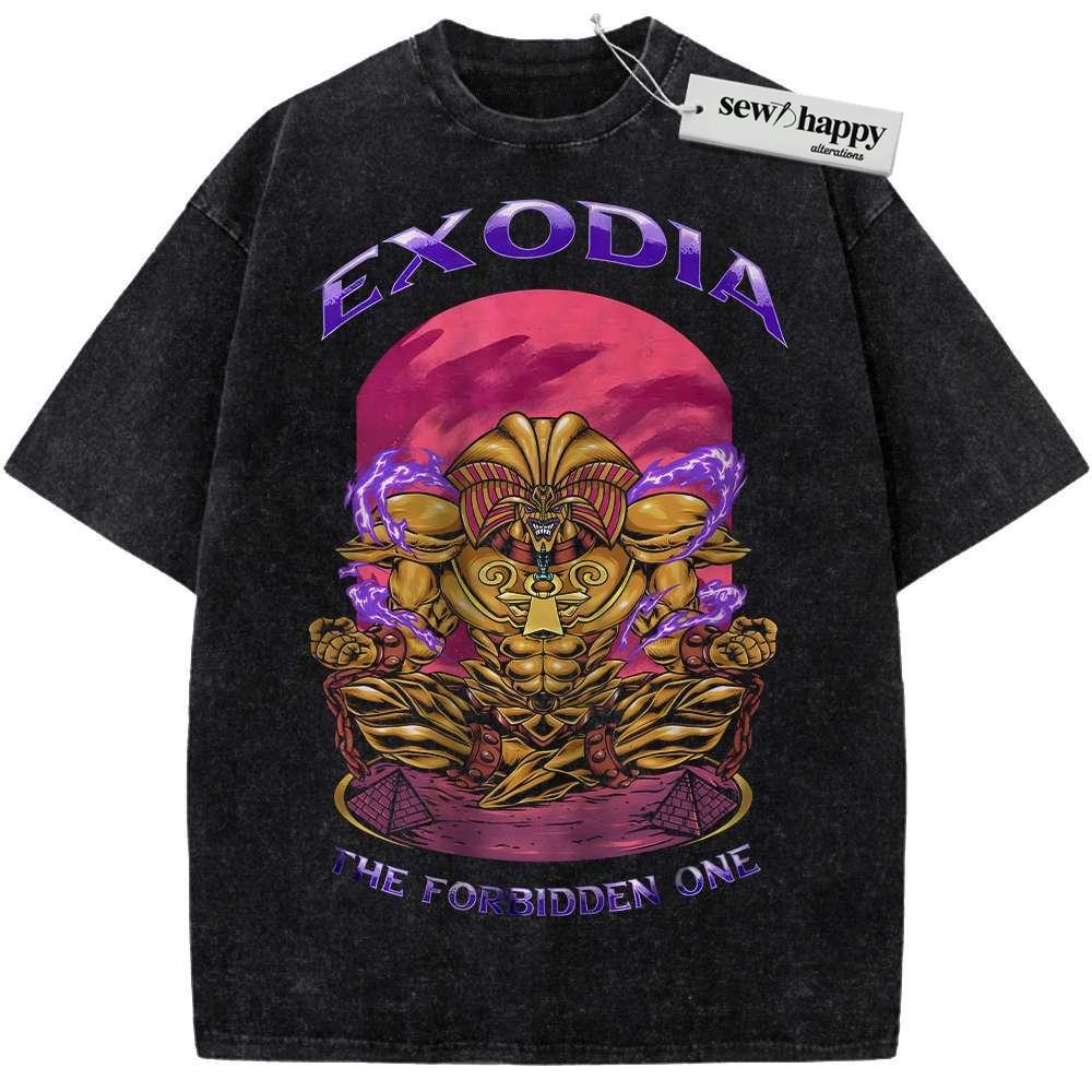 Wash Tee Exodia Shirt, Anime Shirt, Vintage T-Shirt