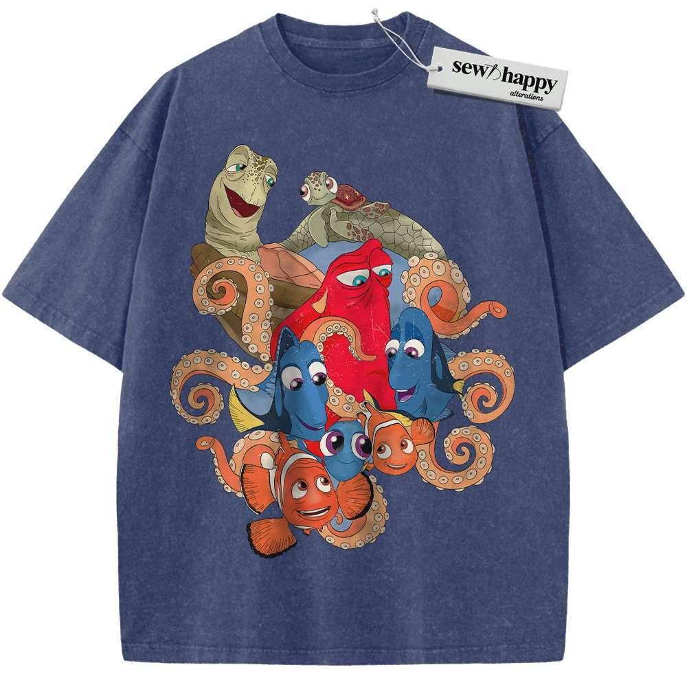 Wash Tee Finding Nemo Shirt, Finding Dory Shirt, Animated Shirt, Vintage T-Shirt