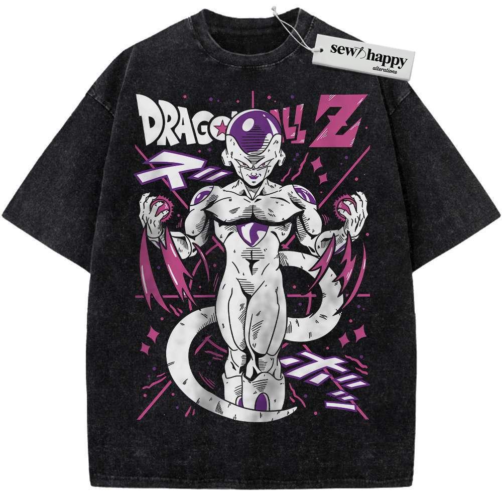 Wash Tee Frieza Shirt, Dragon Ball Shirt, Anime Shirt, Vintage T-Shirt