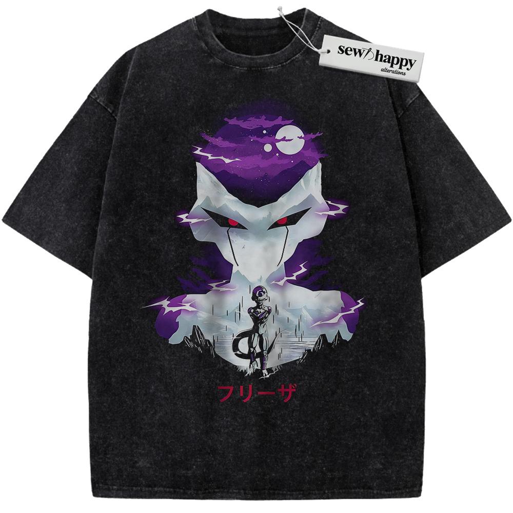 Wash Tee Frieza Shirt, Dragon Ball Shirt, Anime Shirt, Vintage Tee