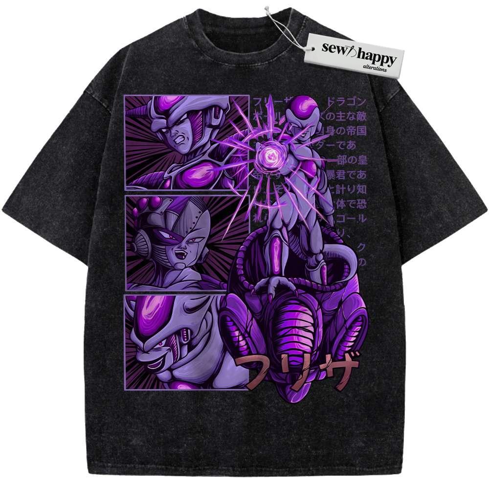 Wash Tee Frieza Shirt, Dragon Ball Z Shirt, DBZ Shirt, Anime Shirt, Vintage Tee