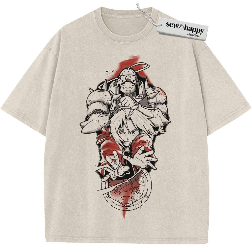 Wash Tee Fullmetal Alchemist Shirt, Anime Shirt, Vintage T-Shirt