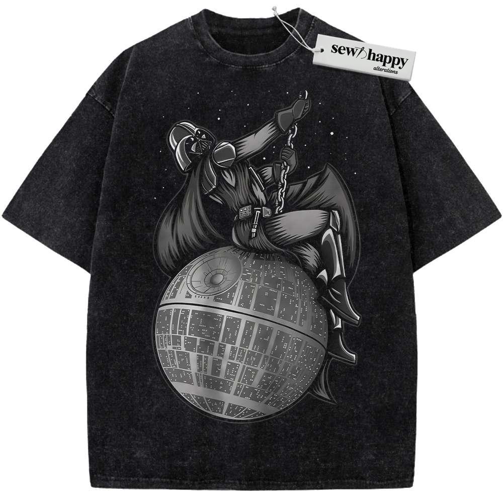 Wash Tee Funny Darth Vader Shirt, Star Wars Shirt, Movie Shirt, Vintage T-Shirt