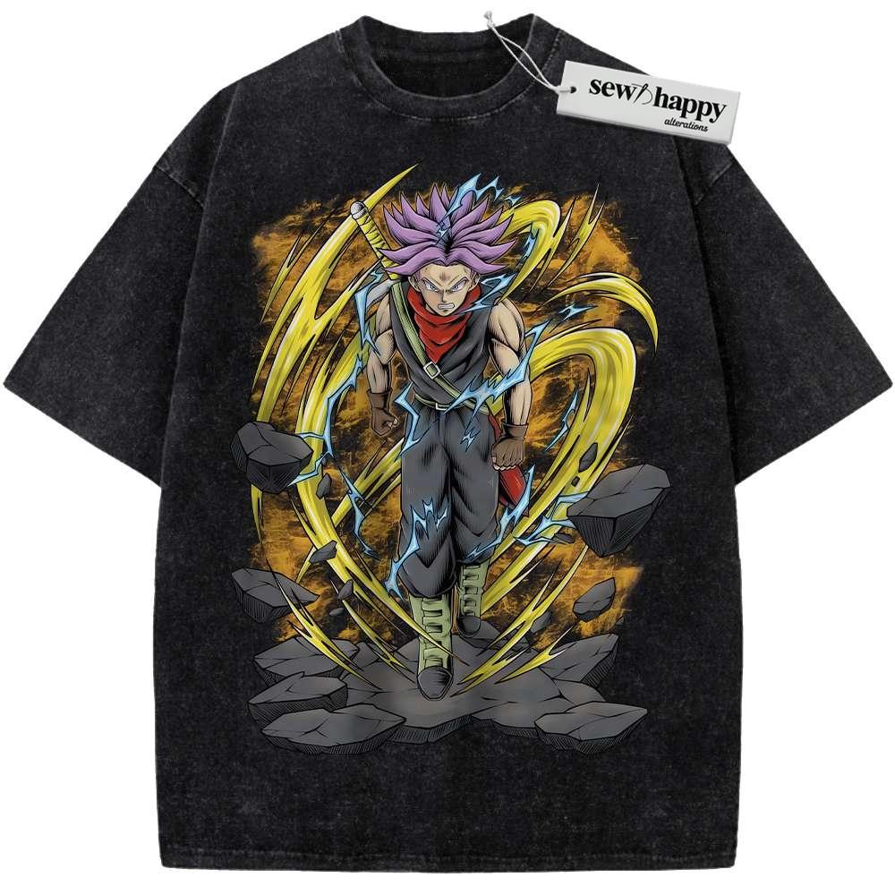 Wash Tee Future Trunks Shirt, Dragon Ball Shirt, DBZ Shirt, Anime Shirt, Vintage T-Shirt