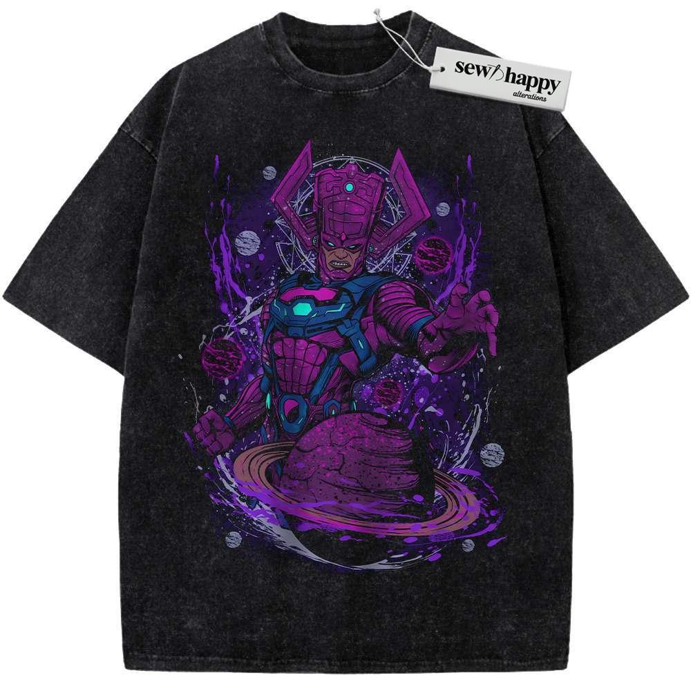 Wash Tee Galactus Shirt, Marvel Comics Shirt, Vintage Tee