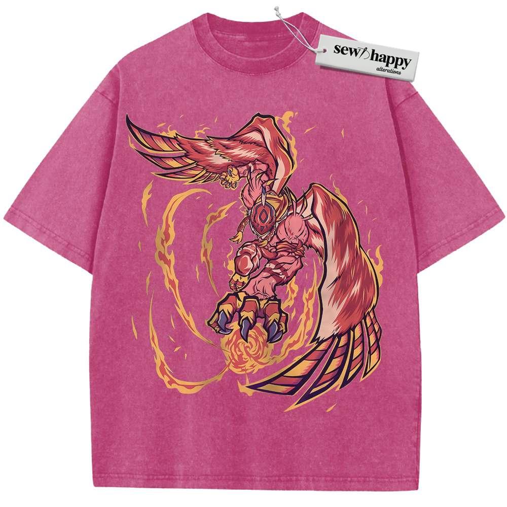 Wash Tee Garudamon Shirt, Digimon Adventure Shirt, Anime Shirt, Vintage T-Shirt