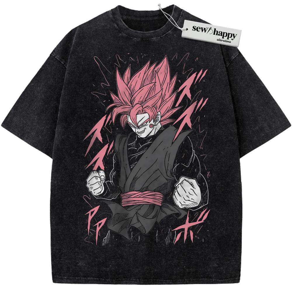 Wash Tee Goku Black Shirt, Zamasu Shirt, Dragon Ball Shirt, Anime Shirt, Vintage Tee