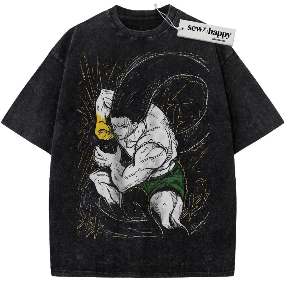 Wash Tee Gon Freecss Shirt, Hunter x Hunter Shirt, HxH Shirt, Anime Shirt, Vintage T-Shirt