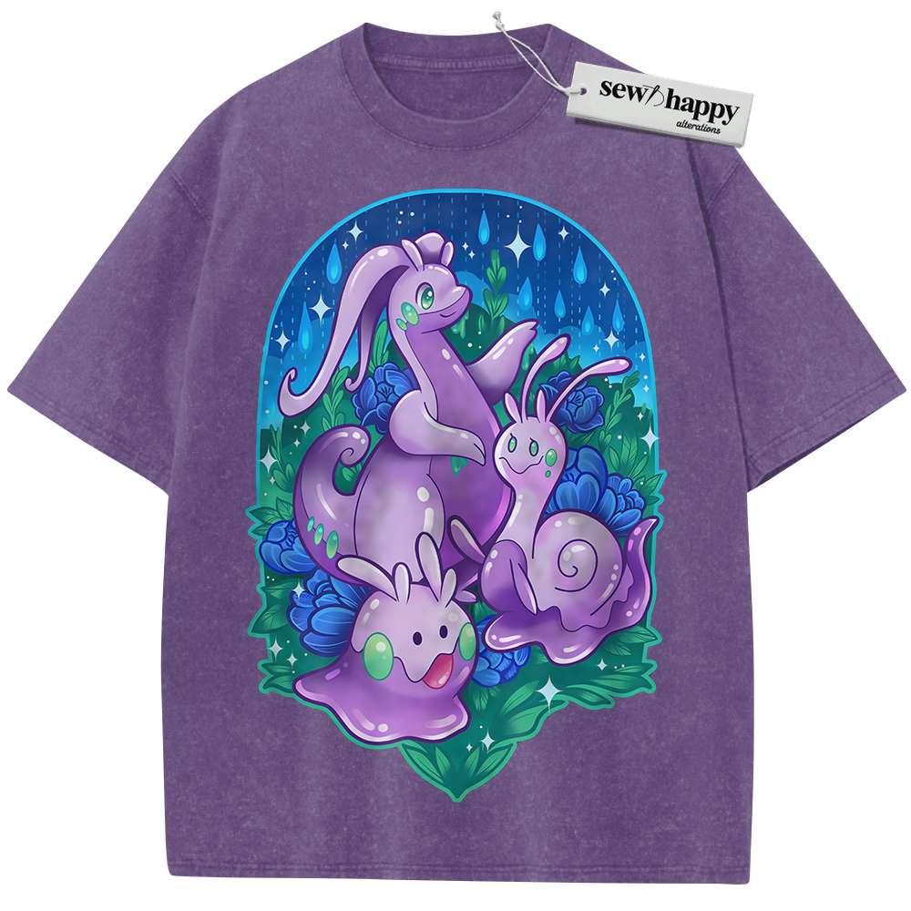 Wash Tee Goomy Shirt, Sliggoo Shirt, Goodra Shirt, Pokemon shirt, Anime Shirt, Vintage T-Shirt
