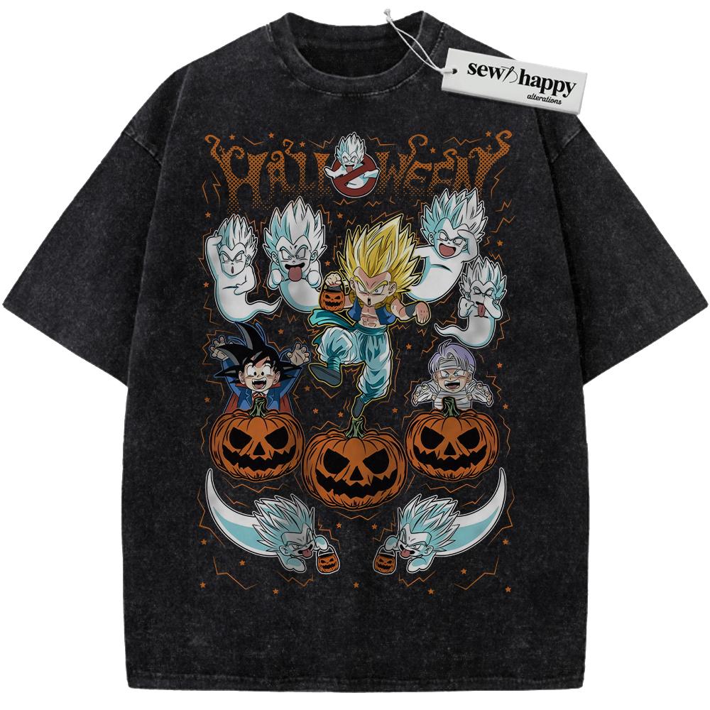 Wash Tee Gotenks Halloween Shirt, Trunks Shirt, Son Goten Shirt, Dragon Ball Shirt, DBZ Shirt, Anime Shirt, Vintage Tee