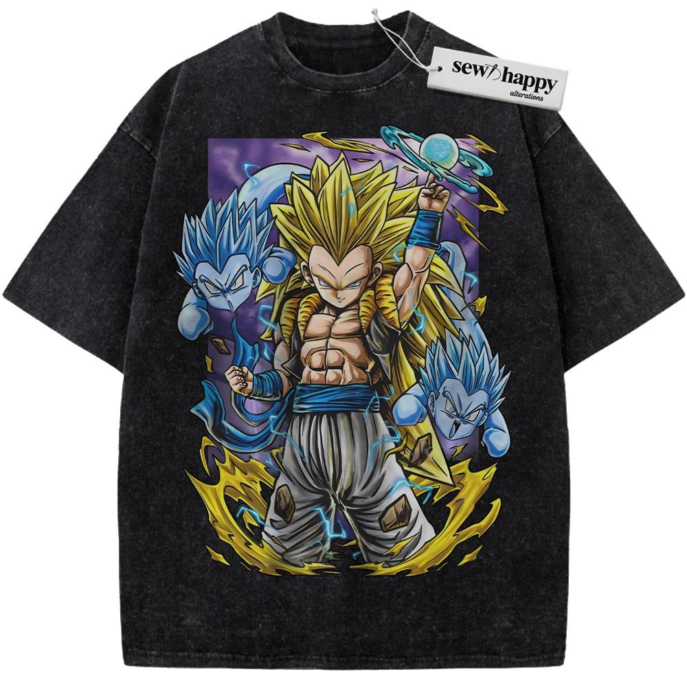 Wash Tee Gotenks Shirt, Dragon Ball Shirt, DBZ Shirt, Anime Shirt, Vintage Tee