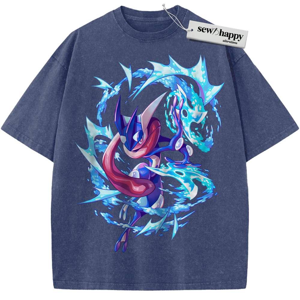 Wash Tee Greninja Shirt, Pokemon shirt, Anime Shirt, Vintage T-Shirt