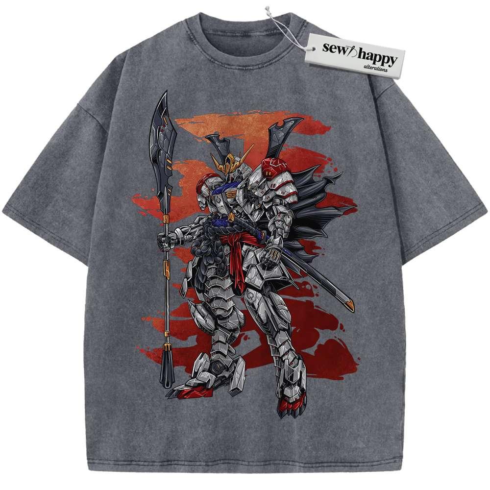 Wash Tee Gundam Shirt, Anime Shirt,Vintage Tee
