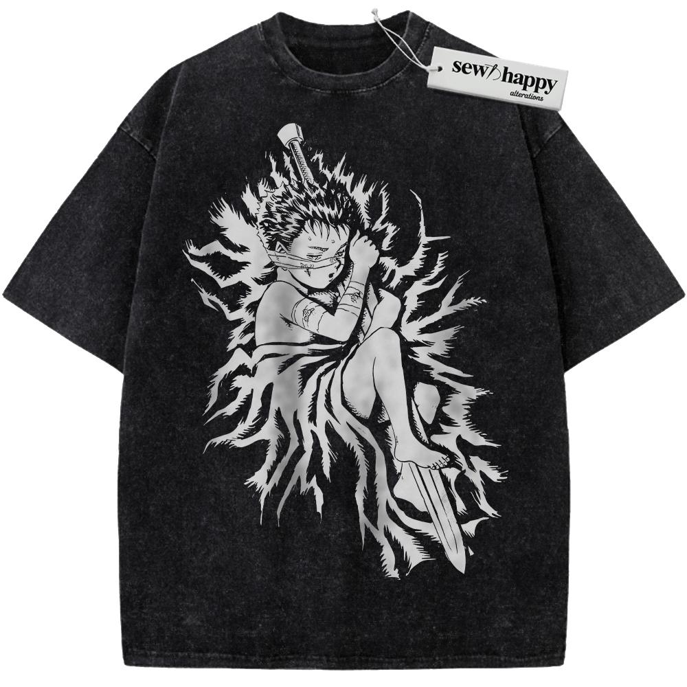 Wash Tee Guts Shirt, Berserk Shirt, Anime Shirt, Vintage T-Shirt