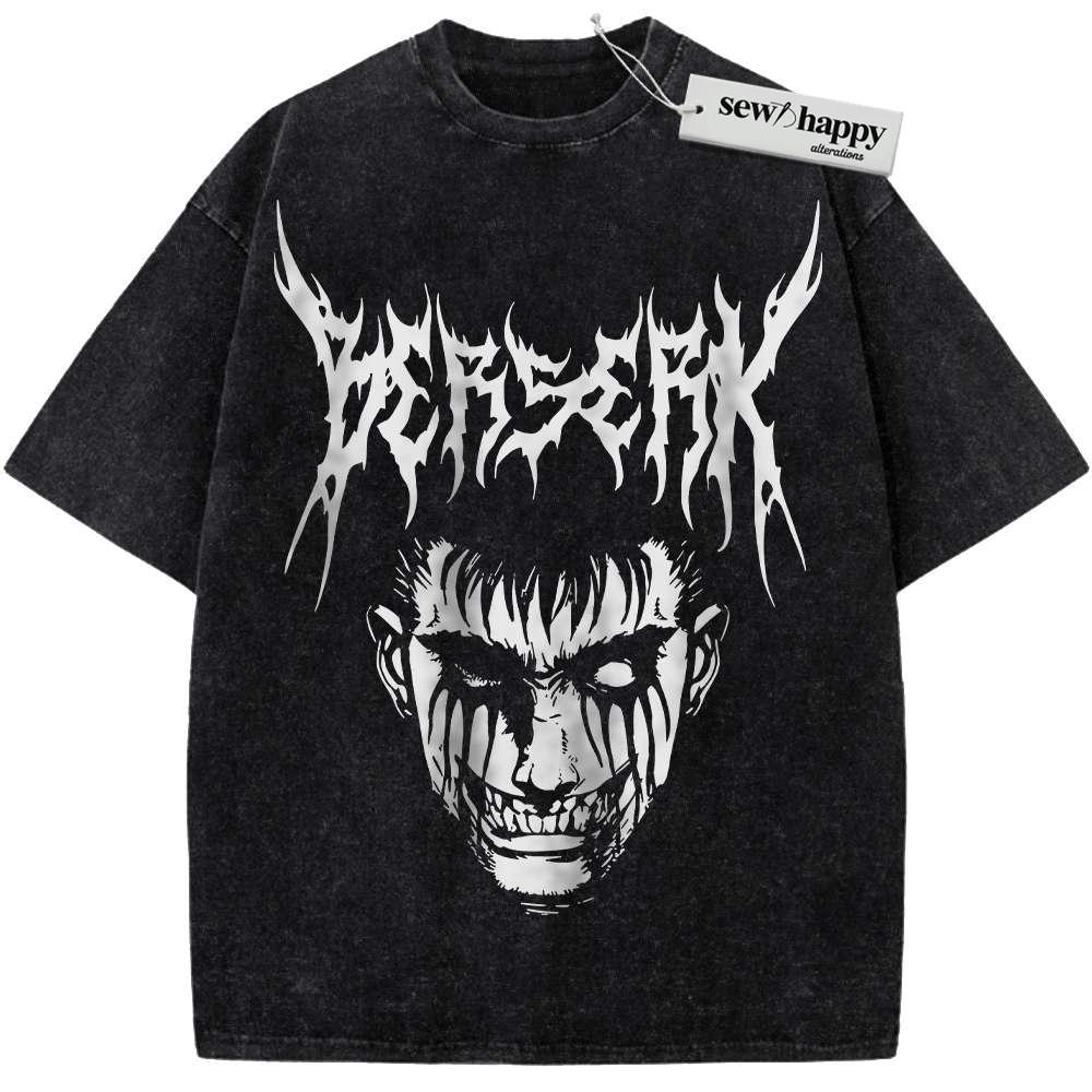 Wash Tee Guts Shirt, Berserk Shirt, Anime Shirt, Vintage T-Shirt Wash Tee Guts Shirt, Berserk Shirt, Anime Shirt, Vintage T-Shirt - Image 1