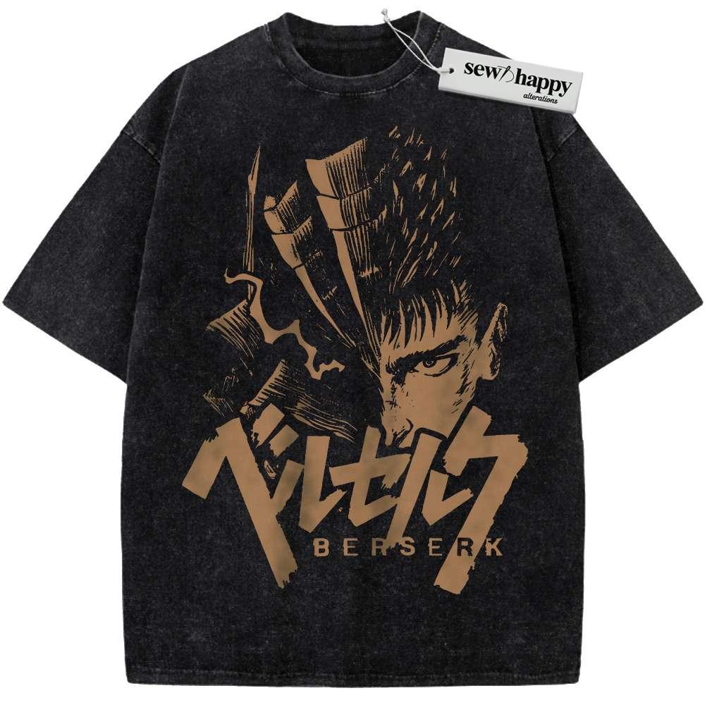 Wash Tee Guts Shirt, Berserk Shirt, Anime Shirt, Vintage T-Shirt Wash Tee Guts Shirt, Berserk Shirt, Anime Shirt, Vintage T-Shirt - Image 1