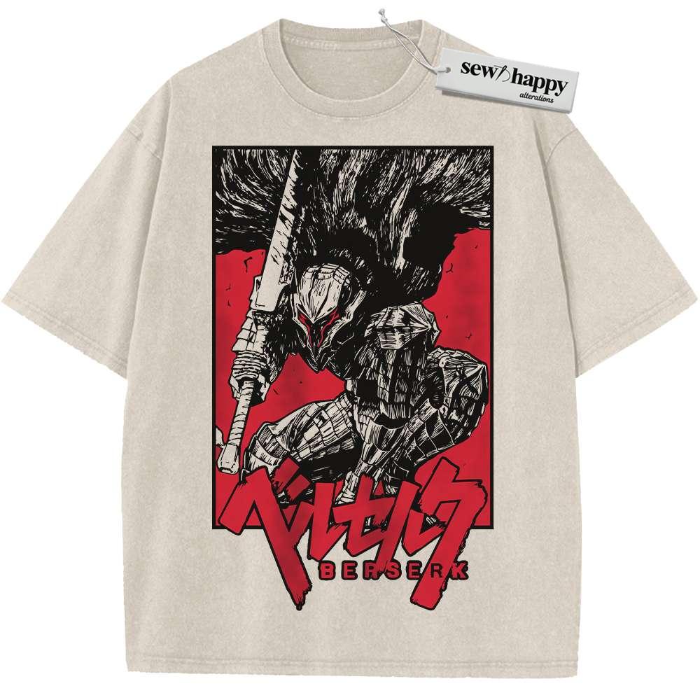 Wash Tee Guts Shirt, Berserk Shirt, Anime Shirt, Vintage Tee