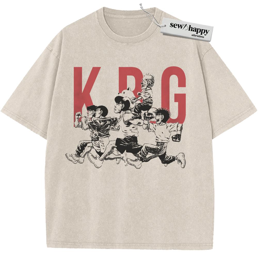 Wash Tee Hajime no Ippo Shirt, Anime Shirt, Vintage Tee