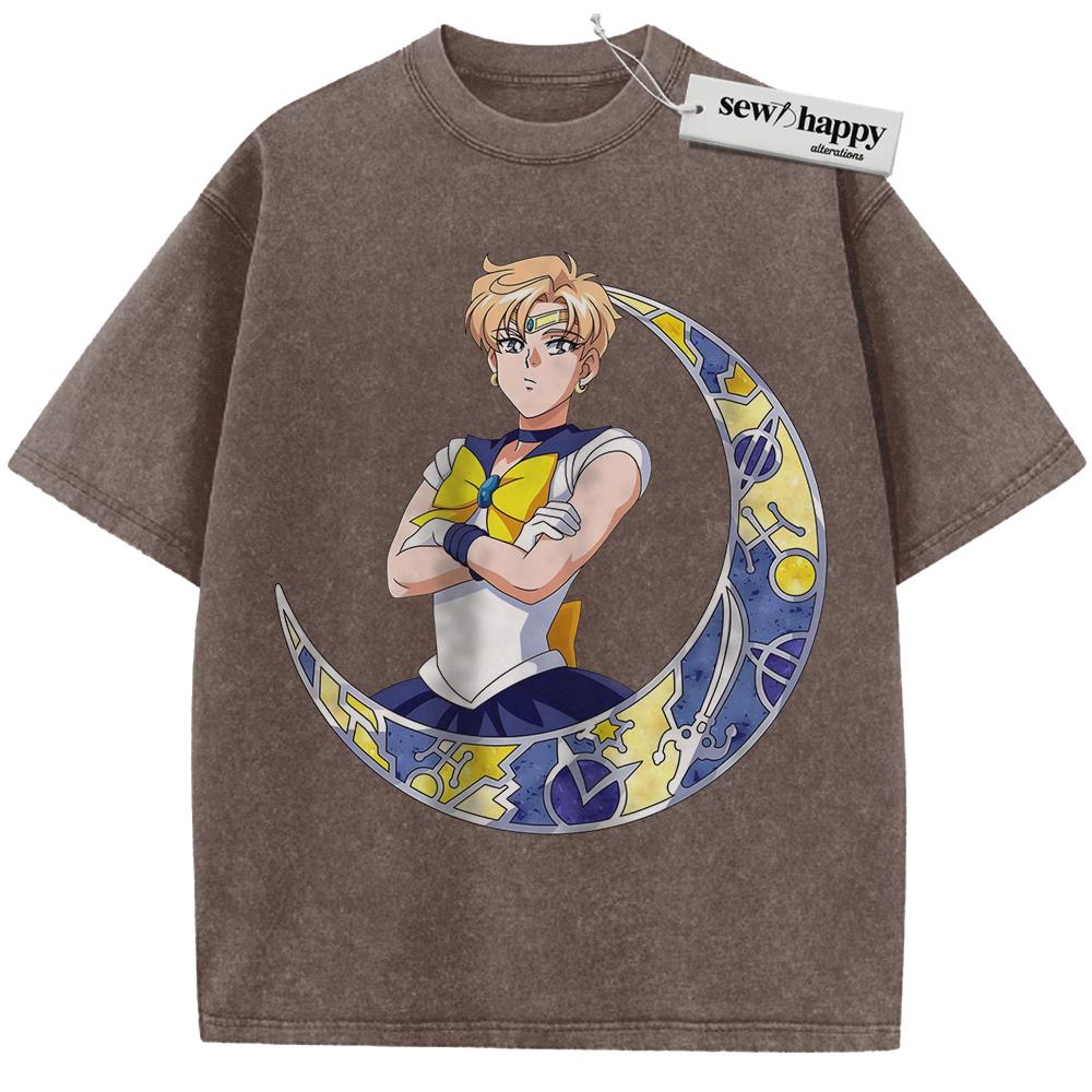 Wash Tee Haruka Tenou Shirt, Sailor Uranus Shirt, Sailor Moon Shirt, Anime Shirt, Vintage Tee
