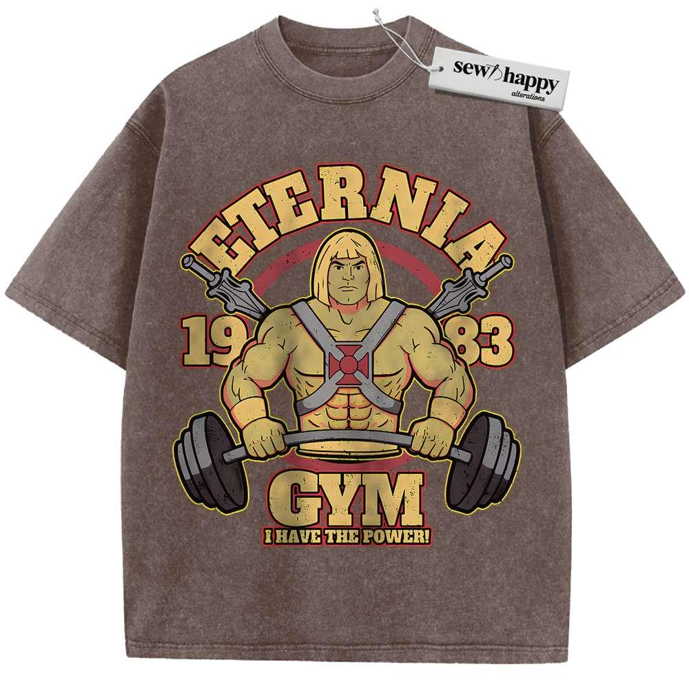 Wash Tee He-Man Shirt, Masters of the Universe Shirt, Animated Shirt, Vintage Tee