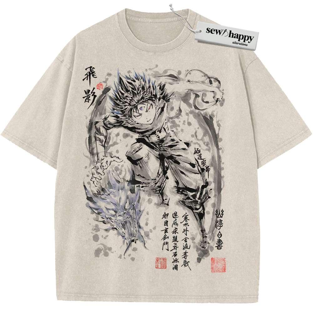 Wash Tee Hiei Shirt, YuYu Hakusho Shirt, Anime Shirt, Vintage Tee
