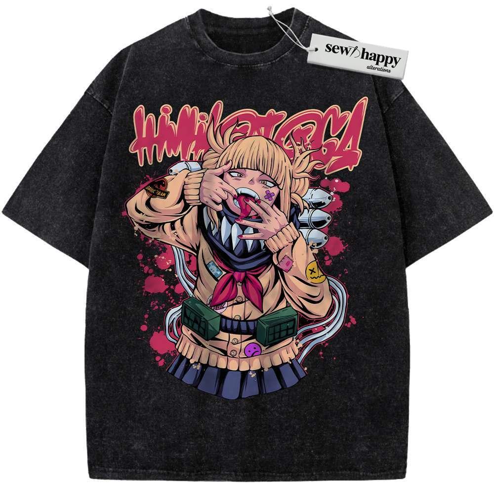 Wash Tee Himiko Toga Shirt, MHA Shirt, Anime Shirt, Vintage T-Shirt