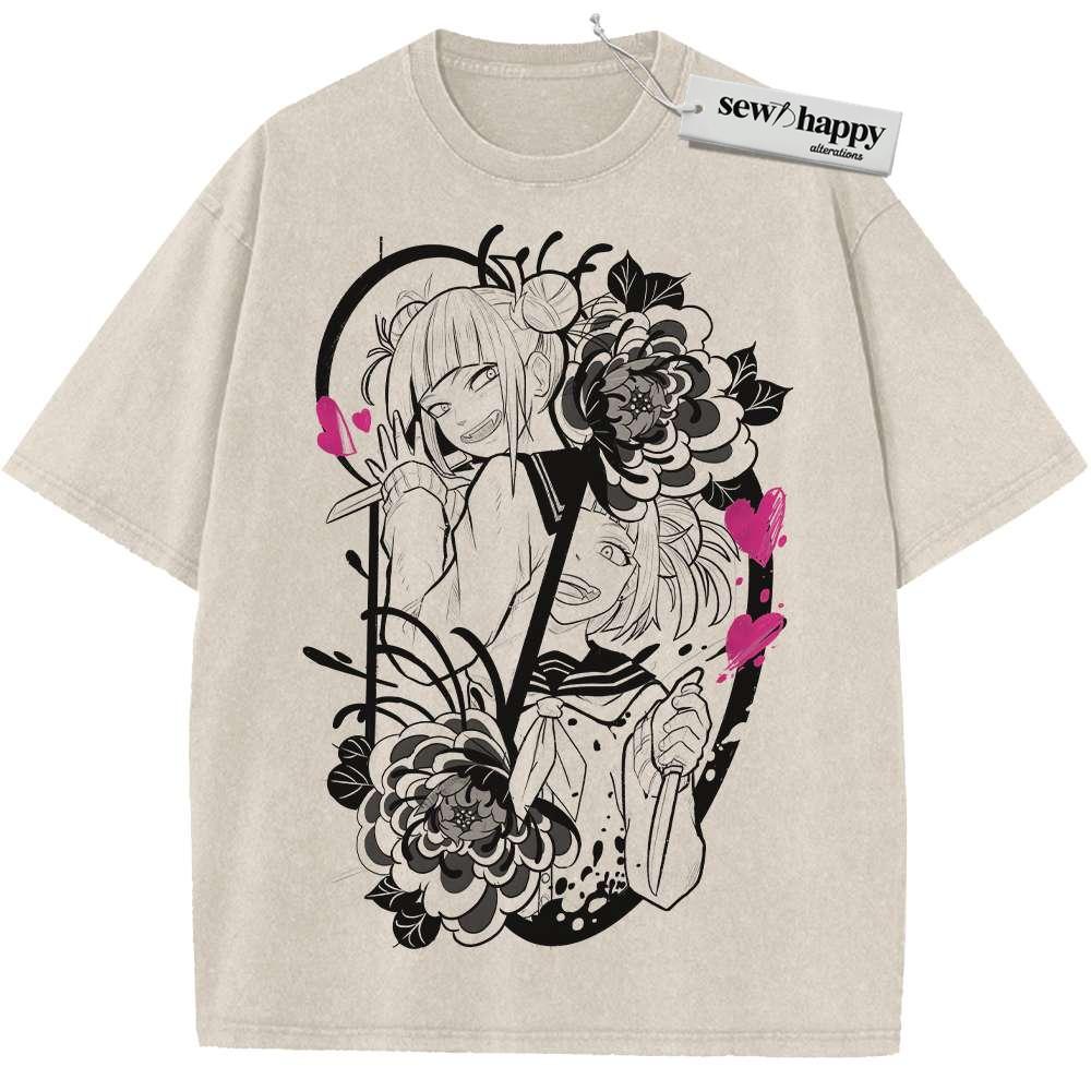 Wash Tee Himiko Toga Shirt, MHA Shirt, Anime Shirt, Vintage Tee
