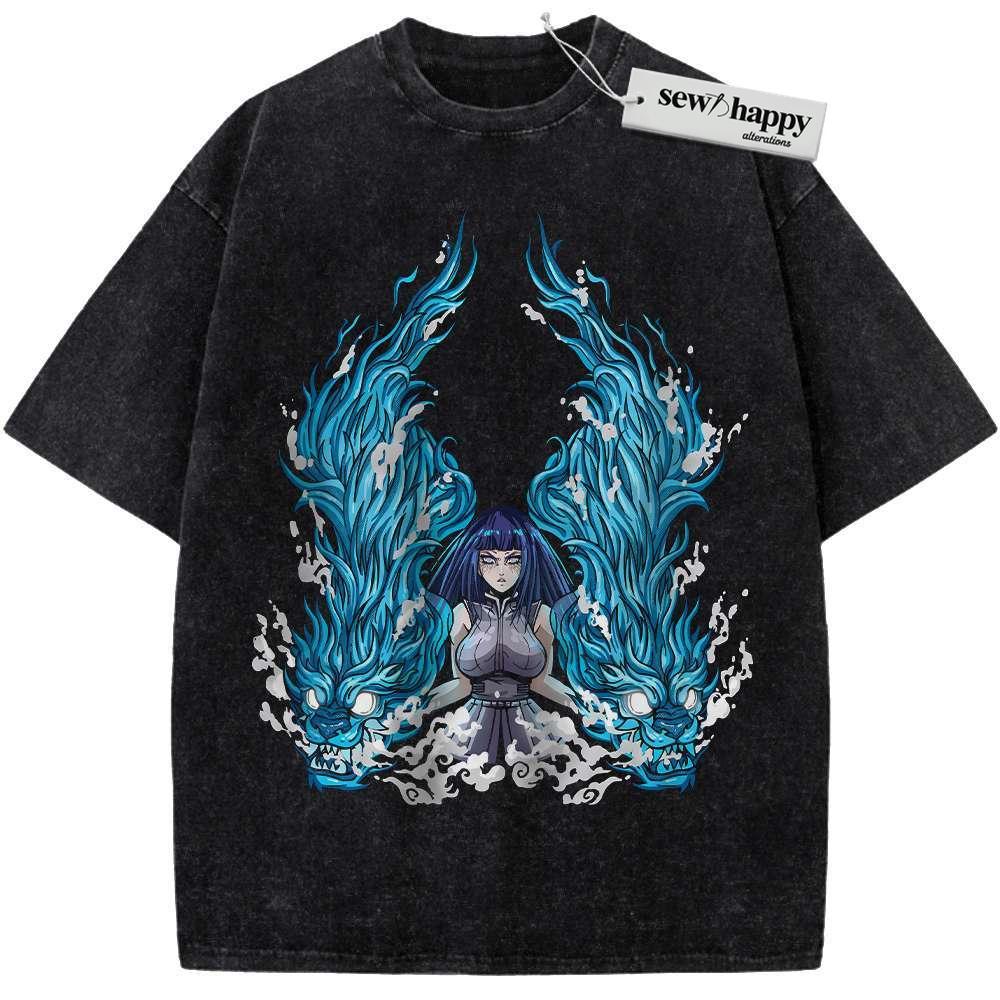 Wash Tee Hinata Hyuga Shirt, Naruto Shirt, Anime Shirt, Vintage T-Shirt Wash Tee Hinata Hyuga Shirt, Naruto Shirt, Anime Shirt, Vintage T-Shirt - Image 1