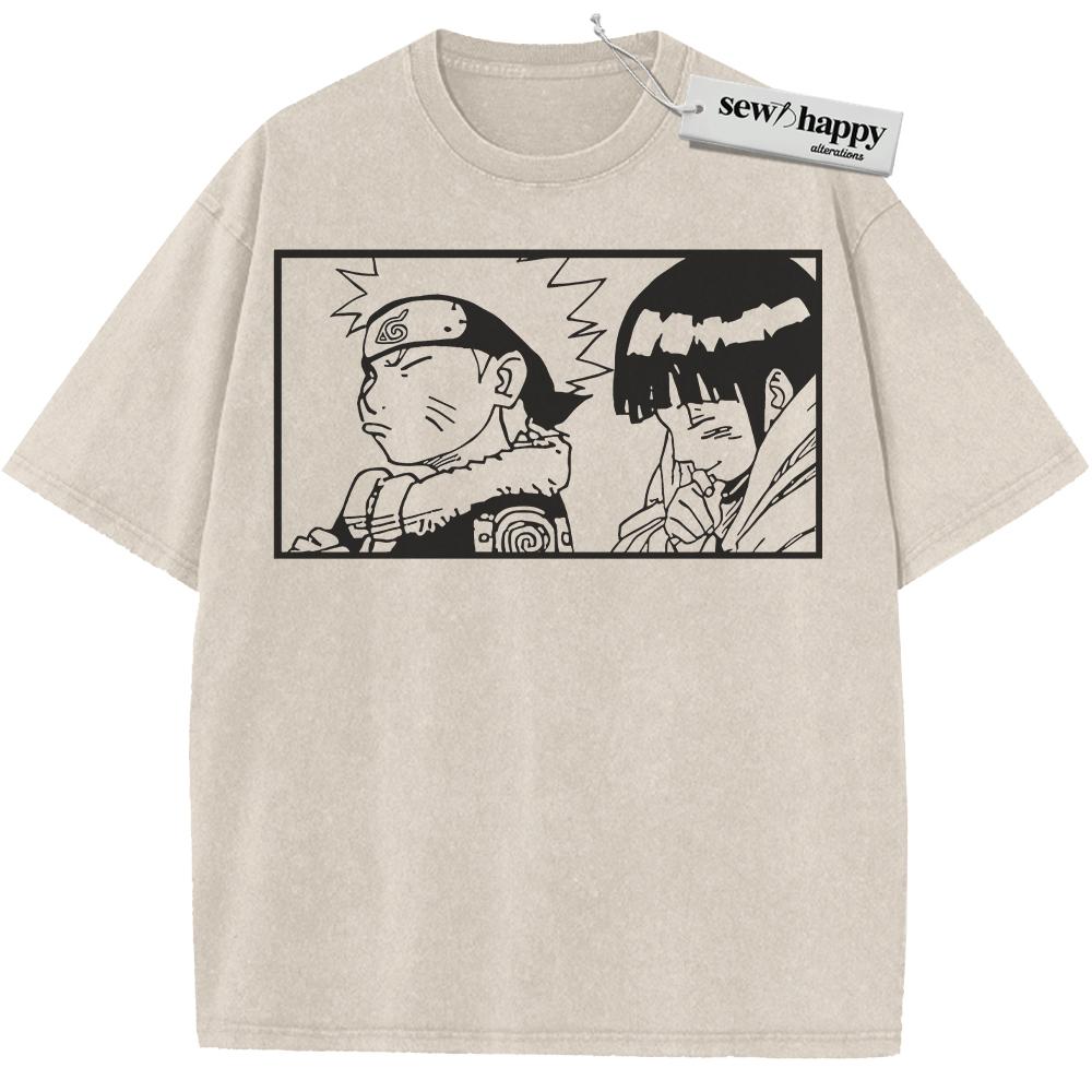 Wash Tee Hinata Shirt, Naruto Shirt, Anime Shirt, Vintage T-Shirt