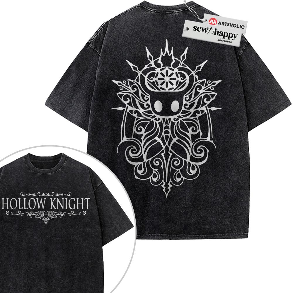 Wash Tee Hollow Knight Shirt, Game Shirt, Vintage Tee 2-Sided