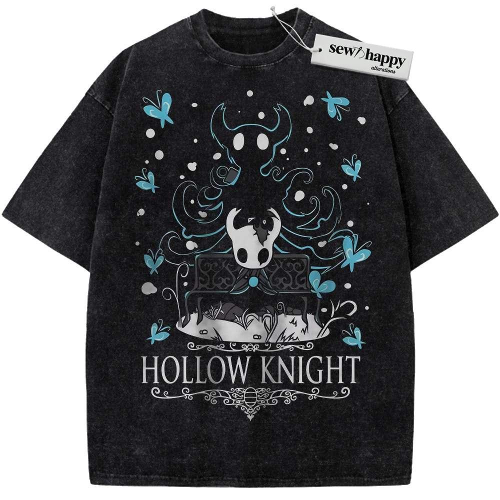 Wash Tee Hollow Knight Shirt, Game Shirt, Vintage Tee