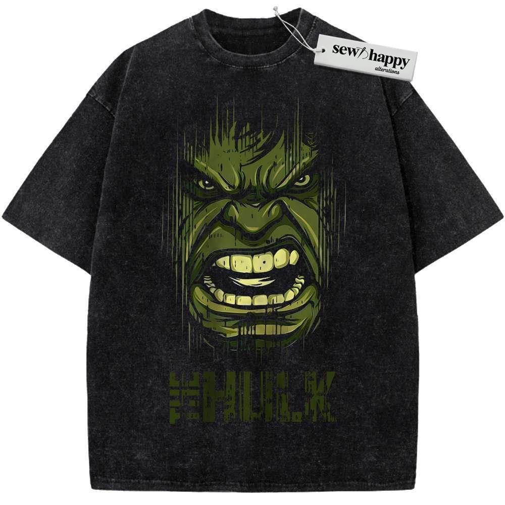 Wash Tee Hulk Shirt, Marvel Comics Shirt, Vintage T-Shirt