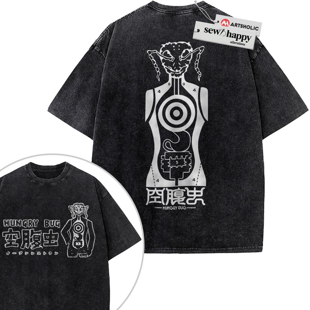Wash Tee Hungry Bug Shirt, Dorohedoro Shirt, Anime Shirt, Vintage T-Shirt 2-Sided