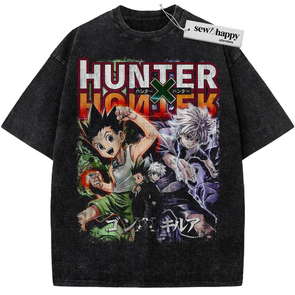 Wash Tee Hunter x Hunter Shirt, HxH Shirt, Anime Shirt, Vintage Tee
