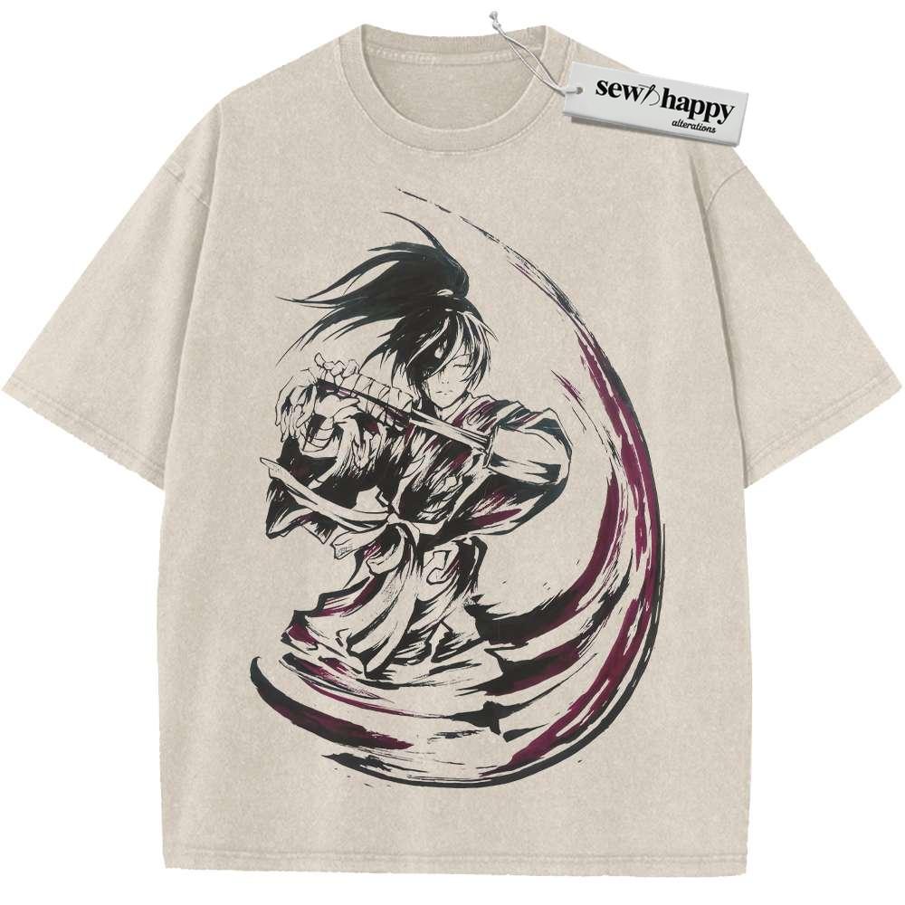Wash Tee Hyakkimaru Shirt, Dororo Shirt, Anime Shirt, Vintage T-Shirt