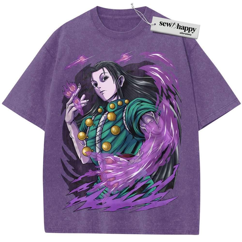 Wash Tee Illumi Zoldyck Shirt, Hunter x Hunter Shirt, HxH Shirt, Anime Shirt, Vintage Tee