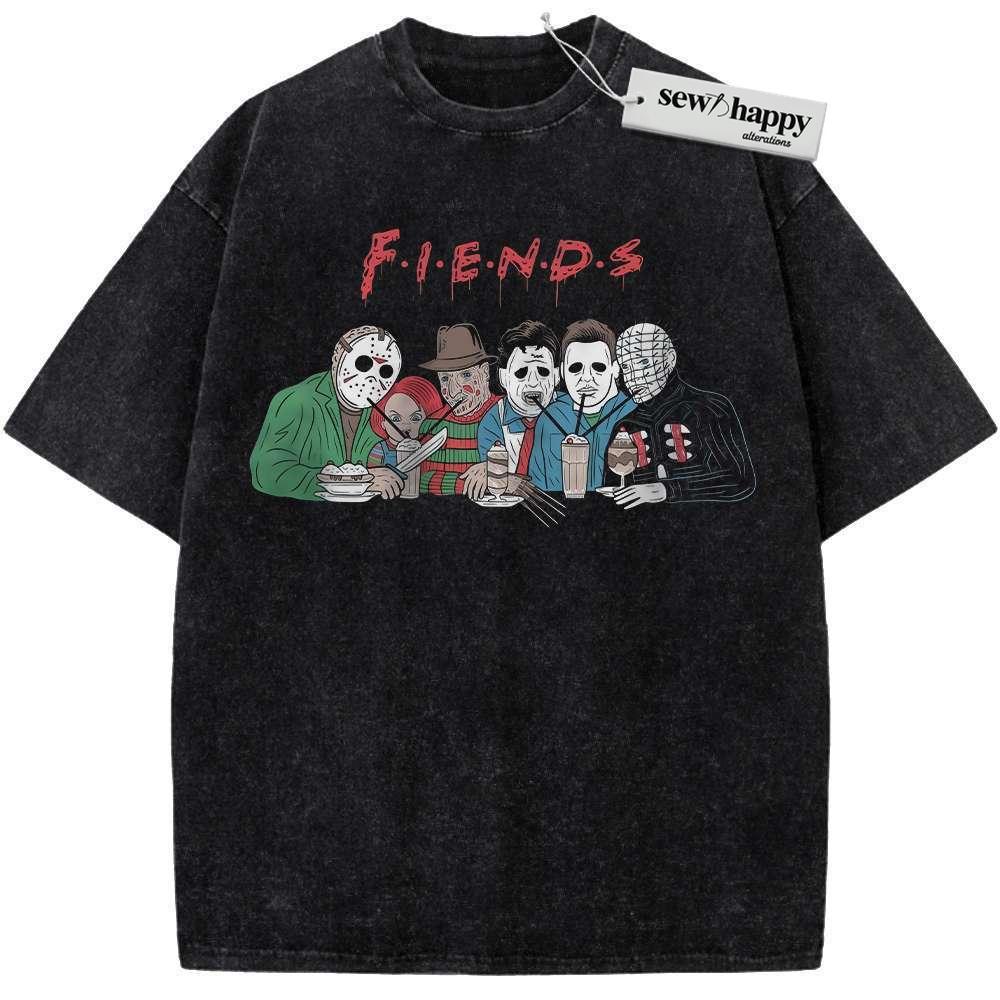 Wash Tee Jason Voorhees Shirt, Chucky Shirt, Freddy Krueger Shirt, Michael Myers Shirt, Pinhead Shirt, Halloween Shirt, Horror Shirt, Vintage Tee